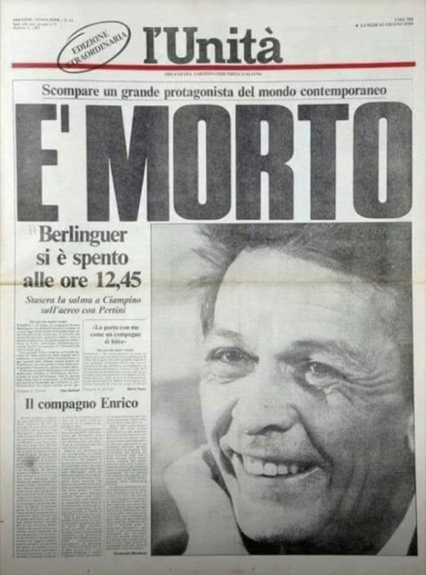 BERLINGUER, IL SANGUE ROSSO, LA REPUBBLICA